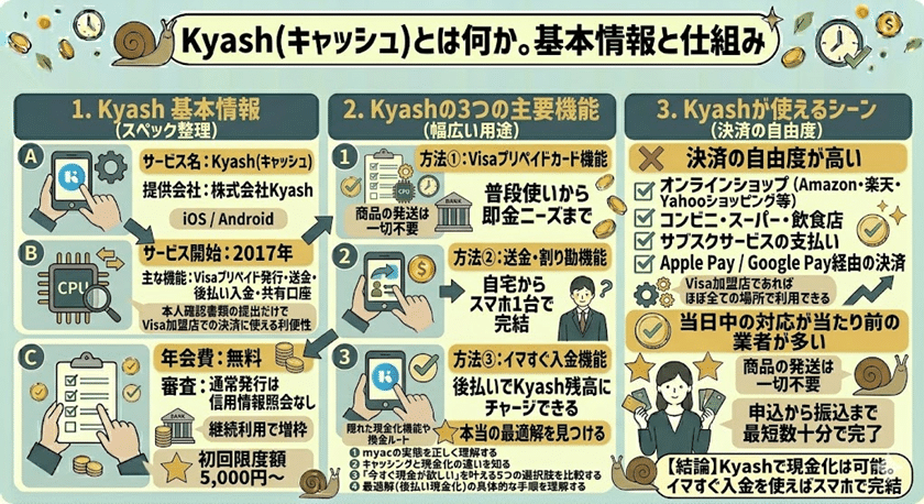 Kyash（キャッシュ）とは何か。基本情報と仕組み