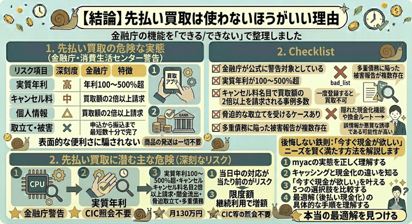 【結論】先払い買取は使わないほうがいい理由