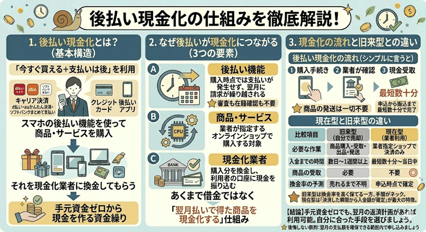 後払い現金化とは？仕組みを初心者向けに解説