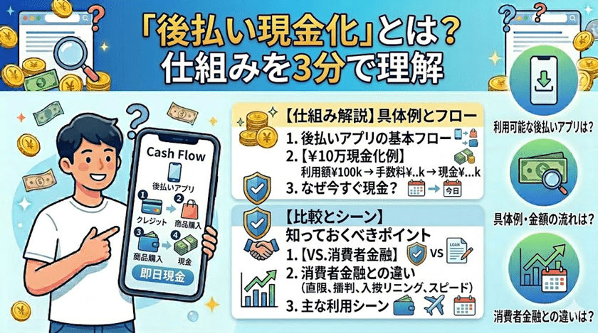 後払い現金化とは？仕組みを3分で理解