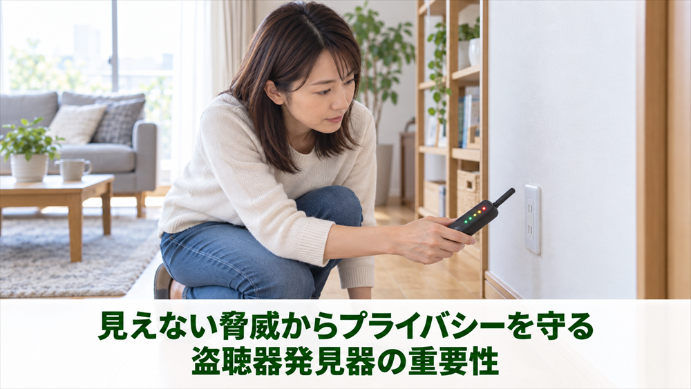 見えない脅威からプライバシーを守る盗聴器発見器の重要性