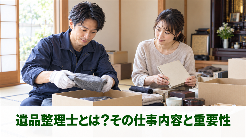 遺品整理士とは？その仕事内容と重要性