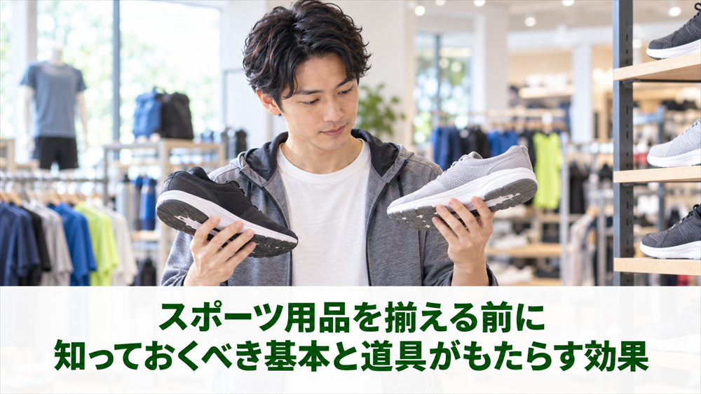 スポーツ用品を揃える前に知っておくべき基本と道具がもたらす効果