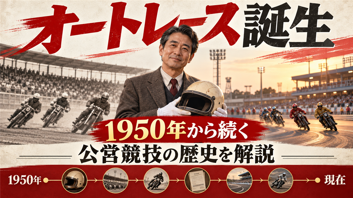 【オートレース】公営ギャンブルの歴史について経済産業省が管轄している経緯とは?