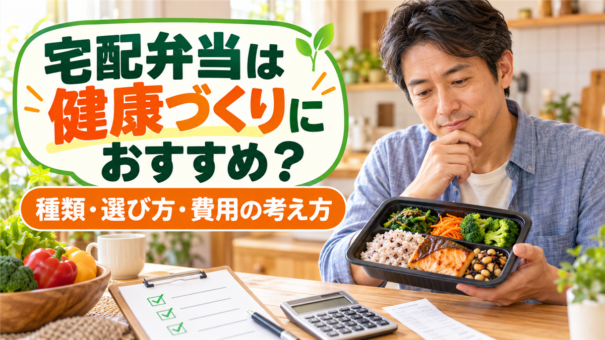 宅配弁当はダイエットや健康づくりにおすすめ?種類と選び方、費用の考え方