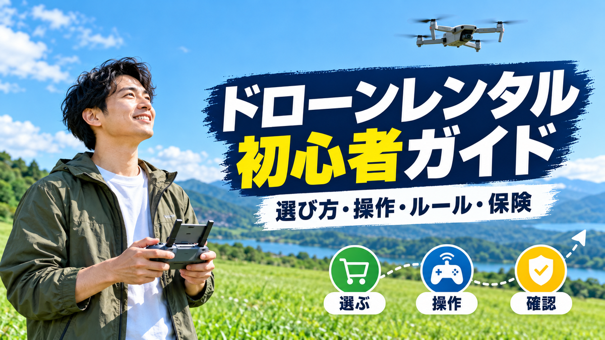 ドローンレンタル初心者の選び方と操作のコツ!航空法のルールと保険は入るべきか