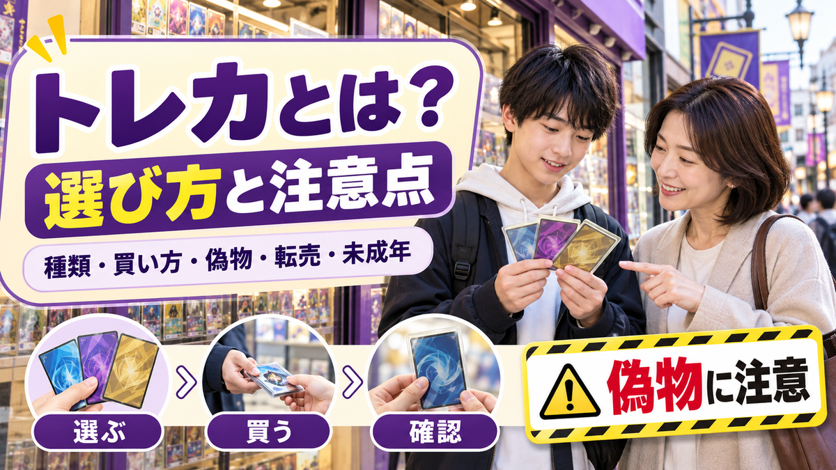トレカとは?種類・買い方・選び方と、偽物・転売・未成年の注意点