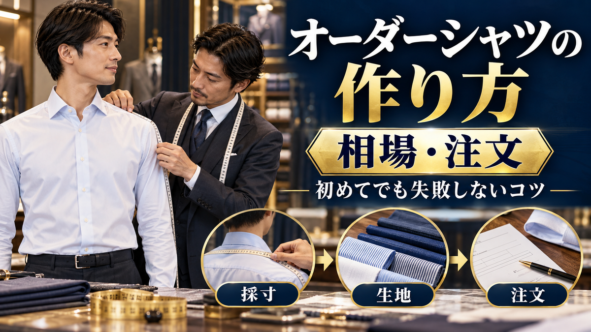 オーダーシャツの作り方と相場!主なブランドの価格と注文方法、初めてで失敗しないコツ