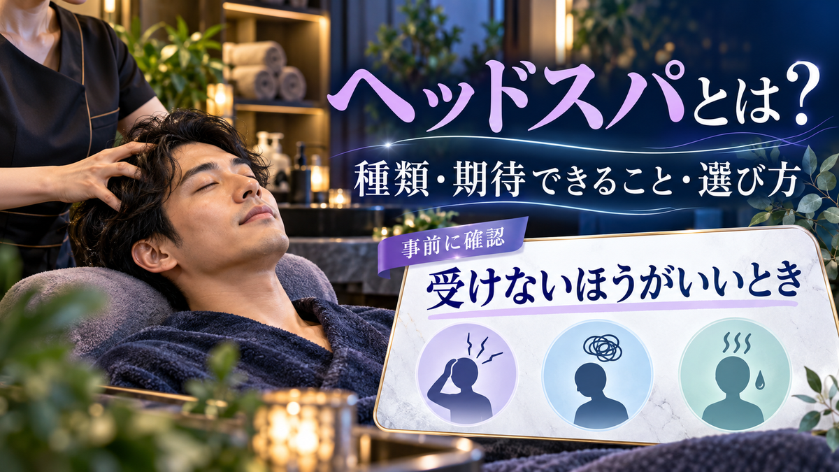 ヘッドスパとは?種類と期待できること、受けないほうがいいときと選び方