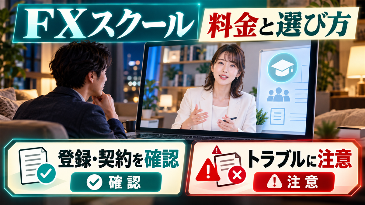FXスクールの料金と選び方!受講前に確認したい登録・契約・トラブルの注意点