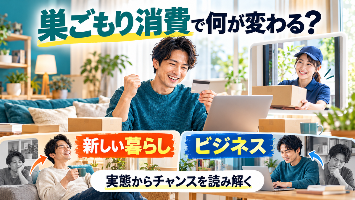 巣ごもり消費が変えた生活と今後の市場動向をわかりやすく解説