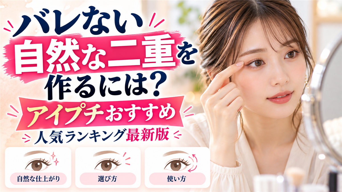 アイプチの正しいやり方と一重や奥二重に合わせた選び方で理想の目元へ