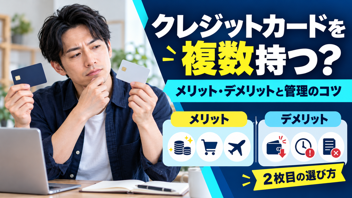 クレジットカードを複数持つメリットとデメリット！2枚目の選び方と管理のコツ