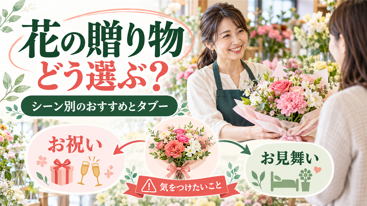 花の贈り物の選び方!シーン別のおすすめとタブー、お見舞いで気をつけたいこと