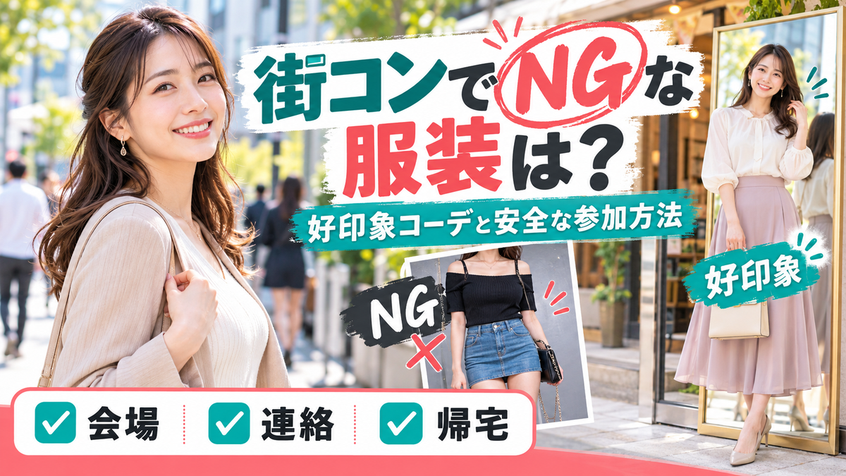 30代女性向け!街コンでNGな服装と好印象のコーデ、安全に参加するための注意点