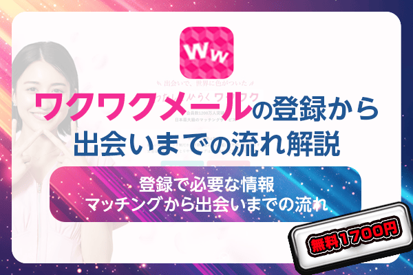 ワクワクメール 出会いまでの流れ