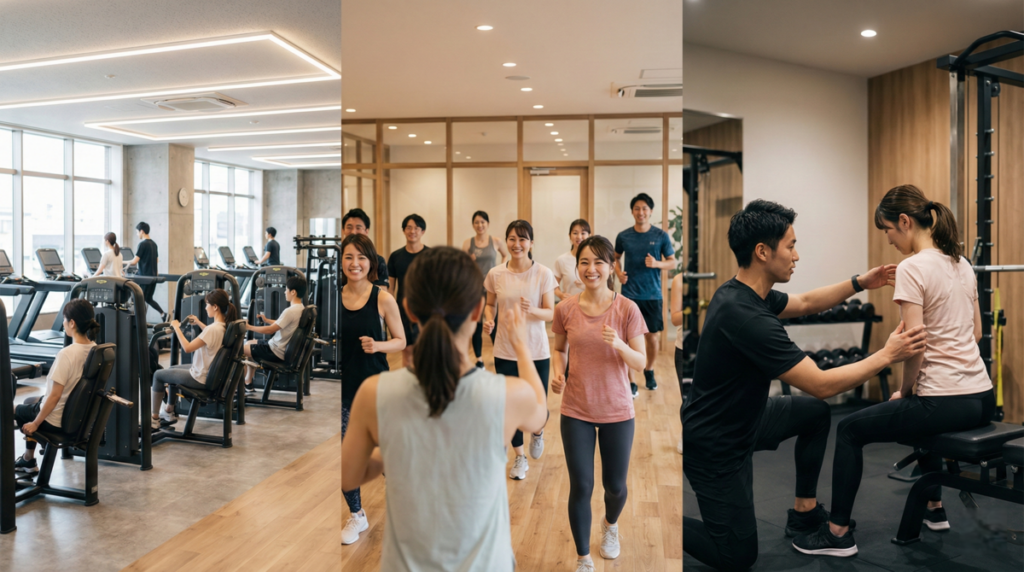 ジムの種類によって出会いやすさは全然違う!