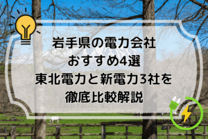 岩手県の電力会社おすすめ4選｜東北電力と新電力3社を徹底比較解説
