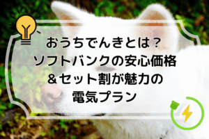 おうちでんきとは？ソフトバンクの安心価格＆セット割が魅力の電気プラン