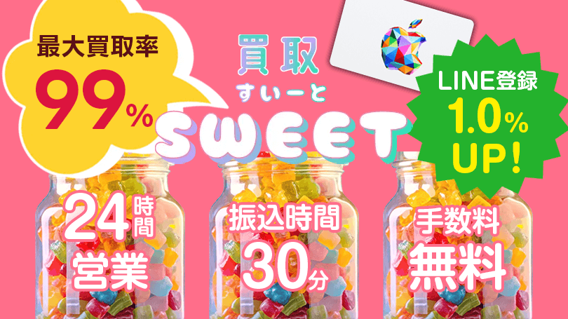 買取スイート 最大買取率99%