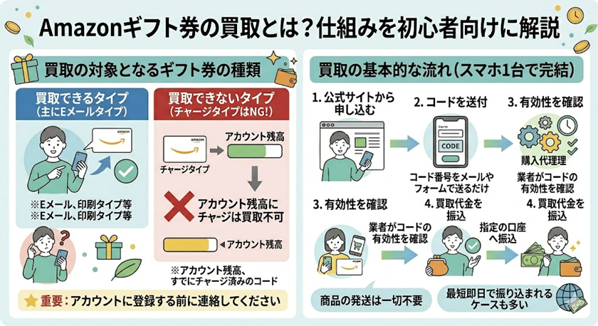 Amazonギフト券の買取とは?仕組みを初心者向けに解説