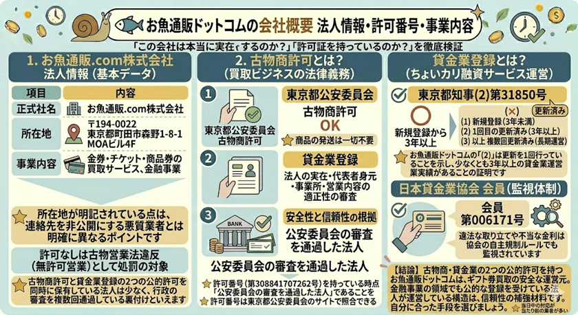 お魚通販ドットコムの会社概要 法人情報・許可番号・事業内容