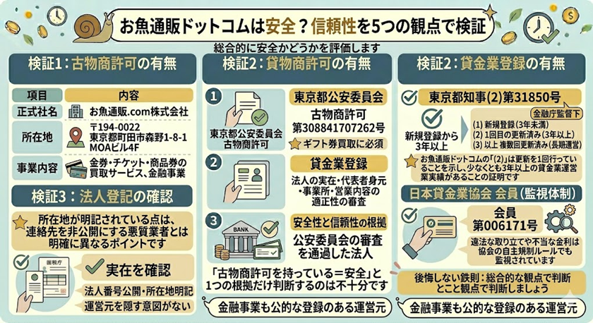 お魚通販ドットコムは安全？信頼性を5つの観点で検証