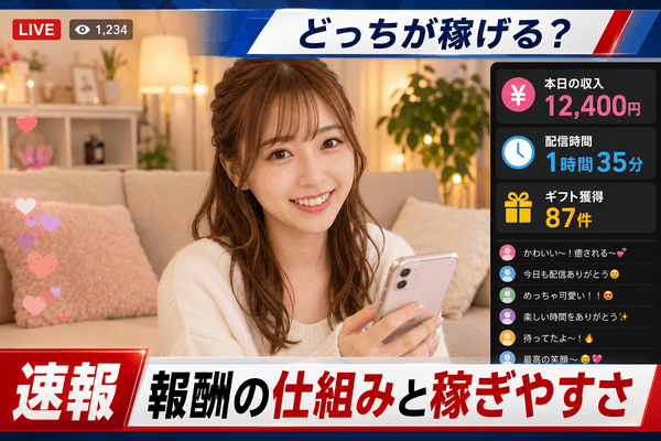 チャットレディ ライバー 報酬