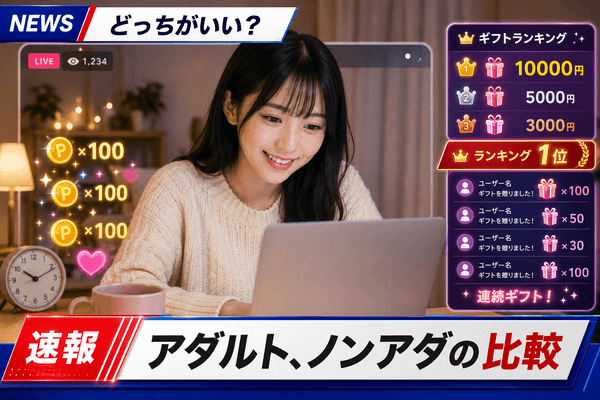 チャットレディ ノンアダルト アダルト 比較