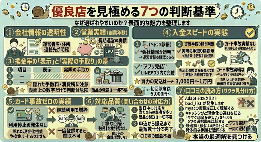 優良店を見極める7つの判断基準