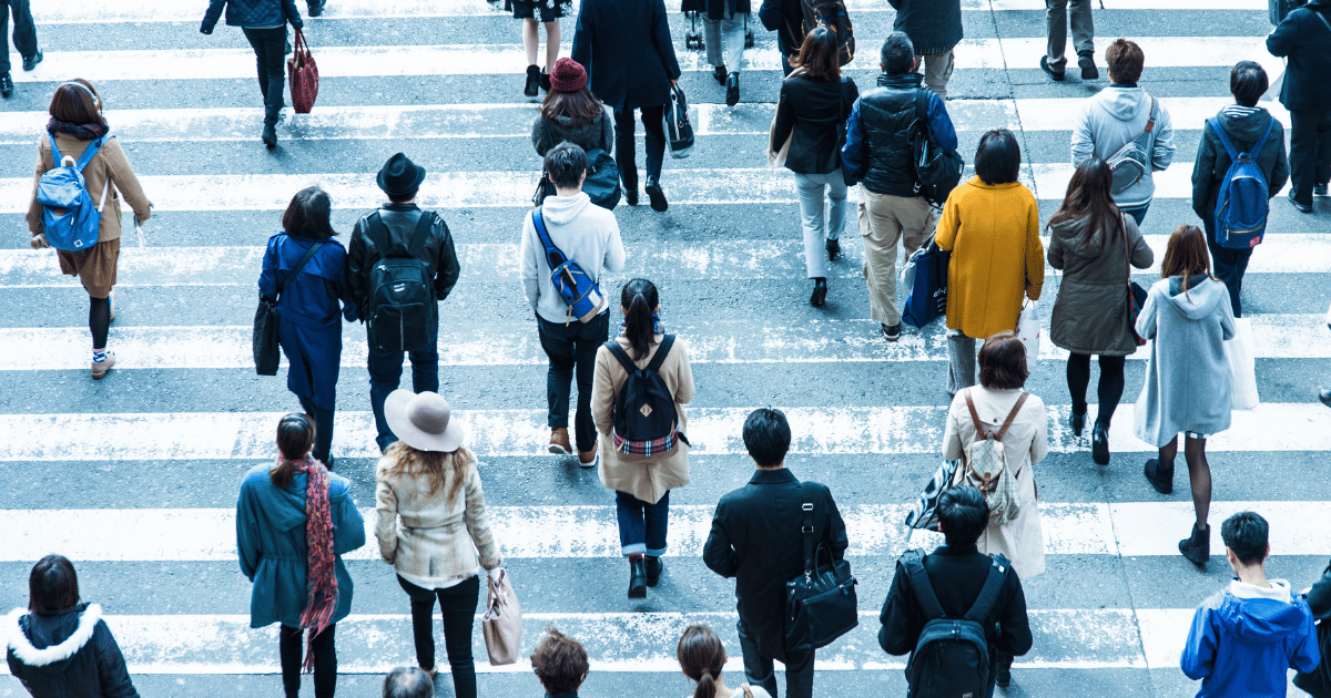 仙台の人ごみでの浮気調査