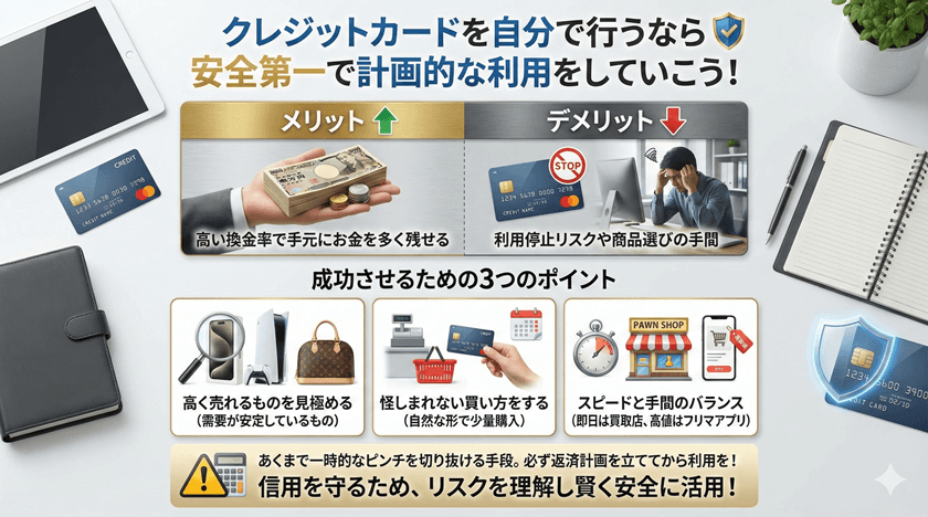 クレジットカードを自分で行うなら安全第一で計画的な利用をしていこう！